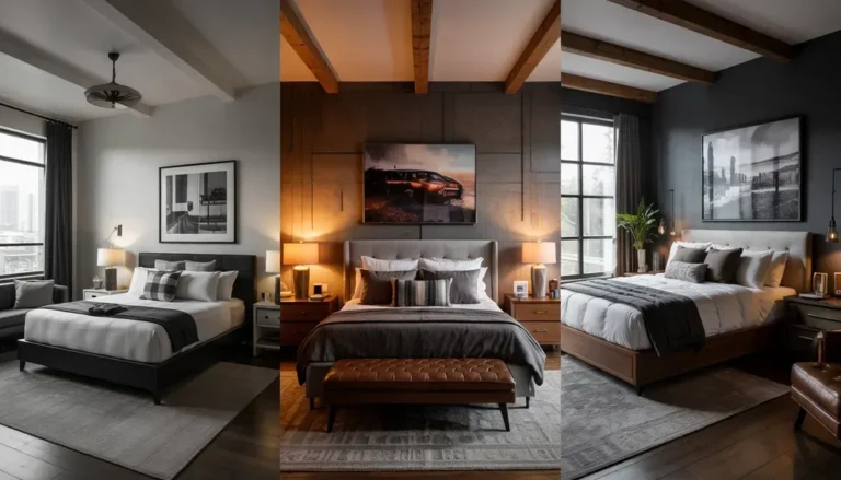 25 Sleek Mens Bedroom Ideas with Modern Cool Vibes
