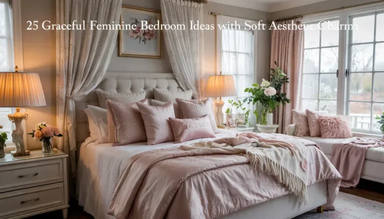 25 Graceful Feminine Bedroom Ideas with Soft Aesthetic Charm