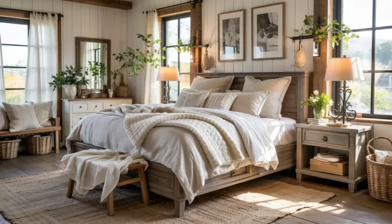 28 Rustic Farmhouse Bedroom Ideas with Cozy Country Charm