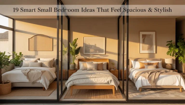 19 Smart Small Bedroom Ideas That Feel Spacious & Stylish