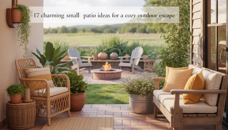 17 Charming Small Patio Ideas for a Cozy Outdoor Escape