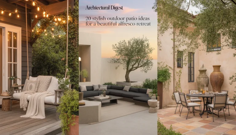 20 Stylish Outdoor Patio Ideas for a Beautiful Alfresco Retreat
