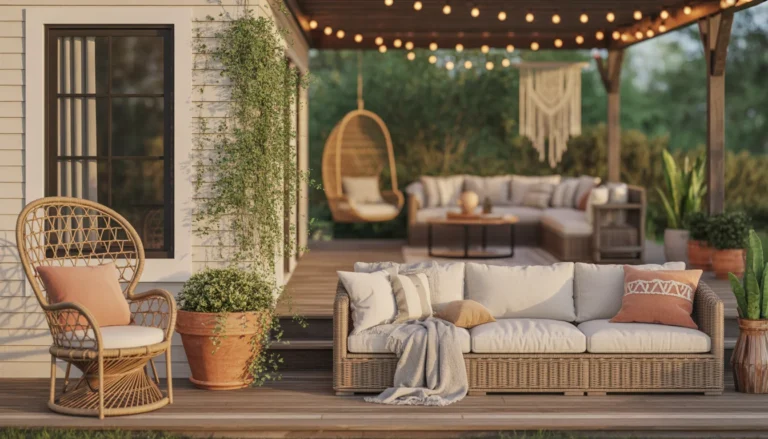 15 Breezy Boho Patio Ideas for a Relaxed Outdoor Oasis