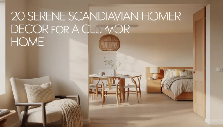 20 Serene Scandinavian Home Decor Ideas for a Calm Modern Home