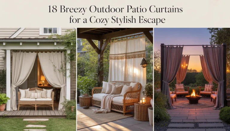 18 Breezy Outdoor Patio Curtains for a Cozy Stylish Escape