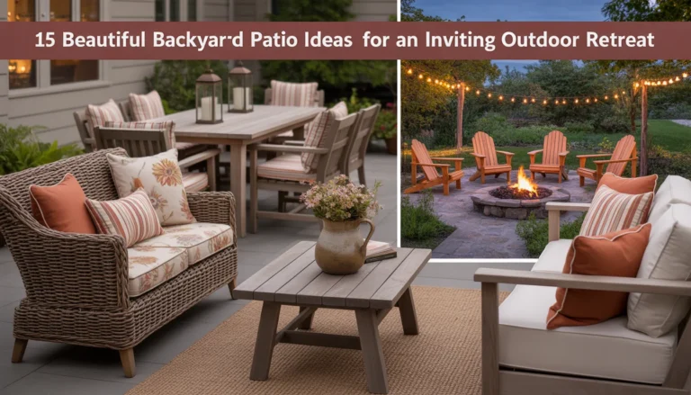 15 Beautiful Backyard Patio Ideas for an Inviting Outdoor Retreat