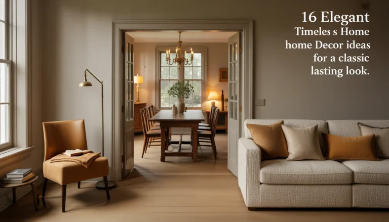 16 Elegant Timeless Home Decor Ideas for a Classic Lasting Look