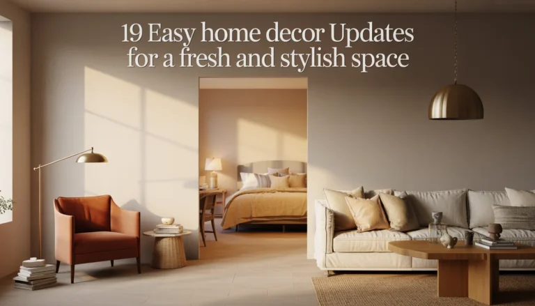 19 Easy Home Decor Updates for a Fresh and Stylish Space