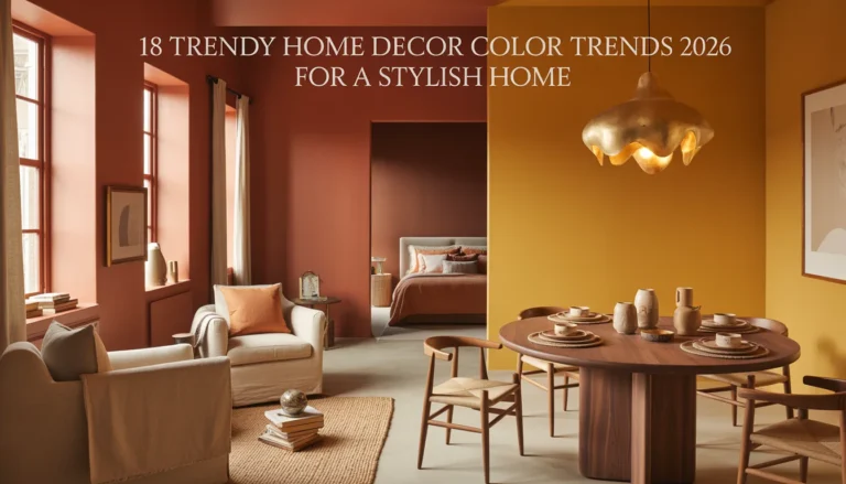18 Trendy Home Decor Color Trends 2026 for a Stylish Home