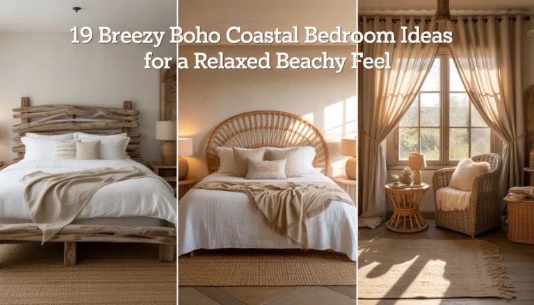 19 Breezy Boho Coastal Bedroom Ideas for a Relaxed Beachy Feel