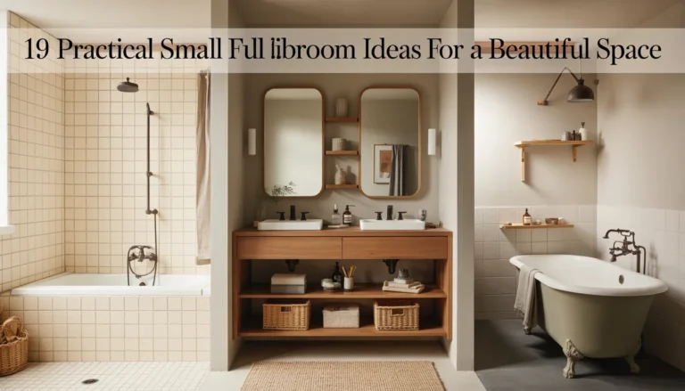 19 Practical Small Full Bathroom Ideas for a Beautiful Space