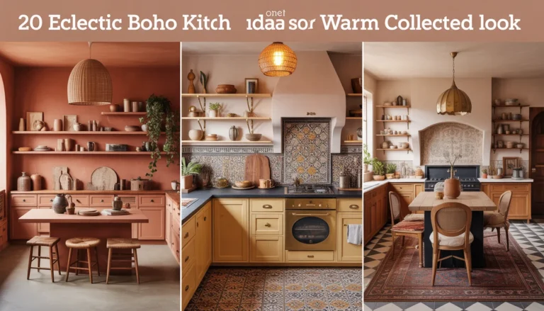 20 Eclectic Boho Kitchen Ideas for a Warm Collected Look