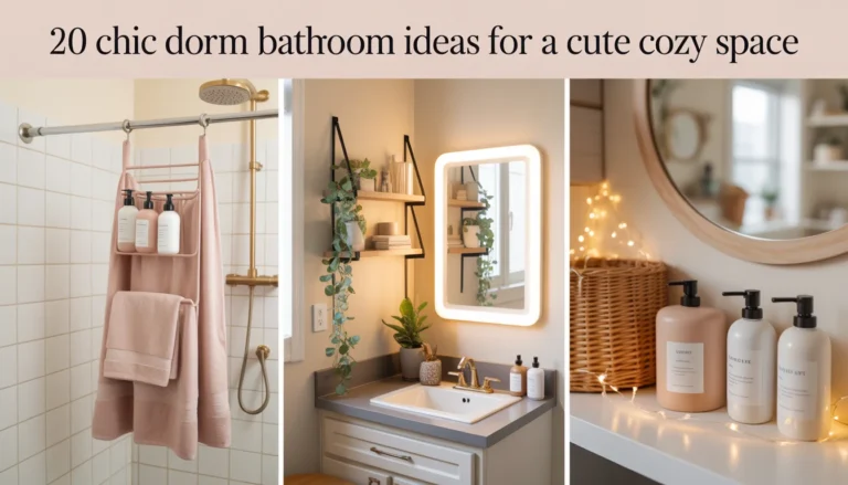 20 Chic Dorm Bathroom Ideas for a Cute Cozy Space
