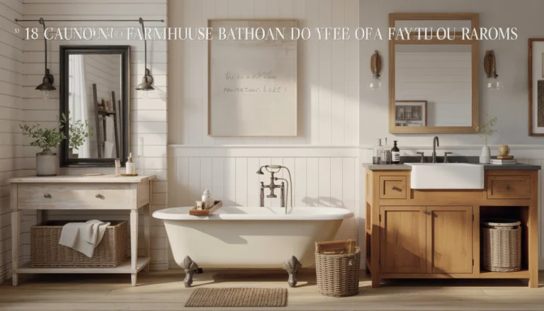 18 Charming Farmhouse Bathroom Ideas for a Cozy Rustic Feel