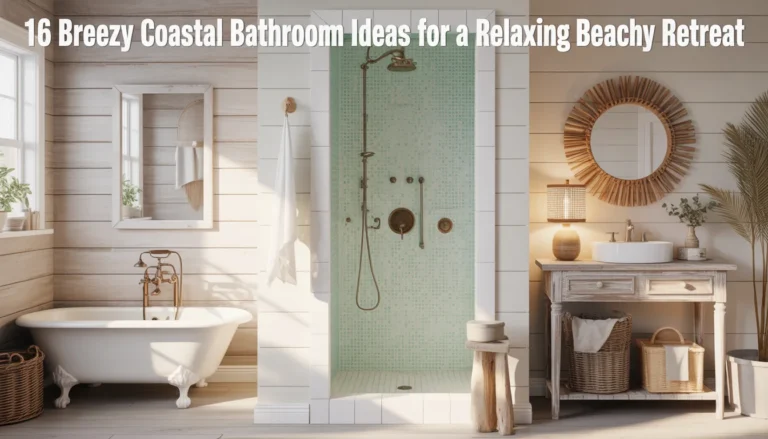 16 Breezy Coastal Bathroom Ideas for a Relaxing Beachy Retreat