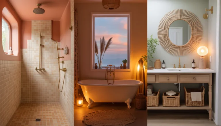 20 Eclectic Boho Bathroom Ideas for a Warm Stylish Retreat