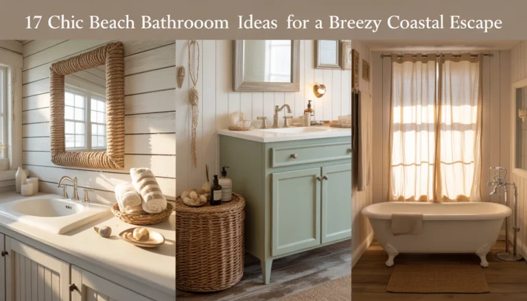 17 Chic Beach Bathroom Ideas for a Breezy Coastal Escape