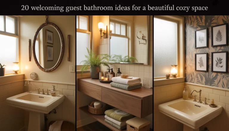 20 Welcoming Guest Bathroom Ideas for a Beautiful Cozy Space
