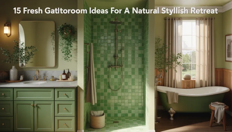 15 Fresh Green Bathroom Ideas for a Natural Stylish Retreat